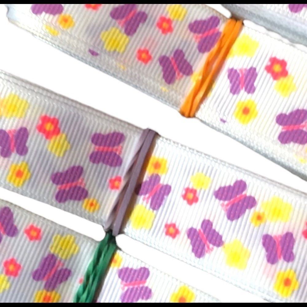 grosgrain Ribbon 7/8” 5 yards 5/$20 butterflies
